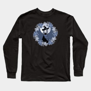 Blue Winter Solstice Yule Cheeky Witch® Long Sleeve T-Shirt